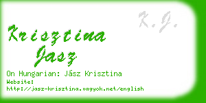 krisztina jasz business card